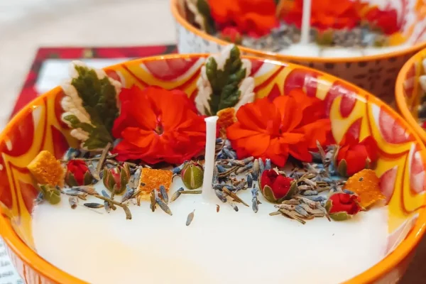 vela aromática artesanal